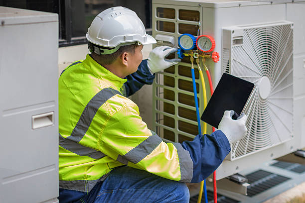 Professional Air Duct Cleaning technician working in Springdale, NJ
